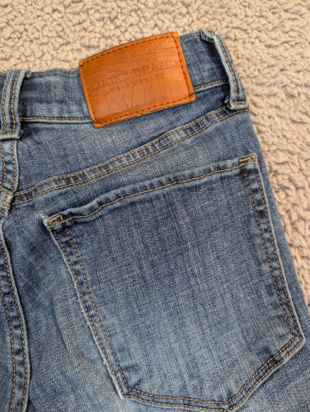 Lucky Brand Jeans Women's 4 Medium Wash Hi-Rise Skinny Button Fly (1017)